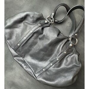 Y2K Juicy Couture black Goat leather hobo shoulder handbag